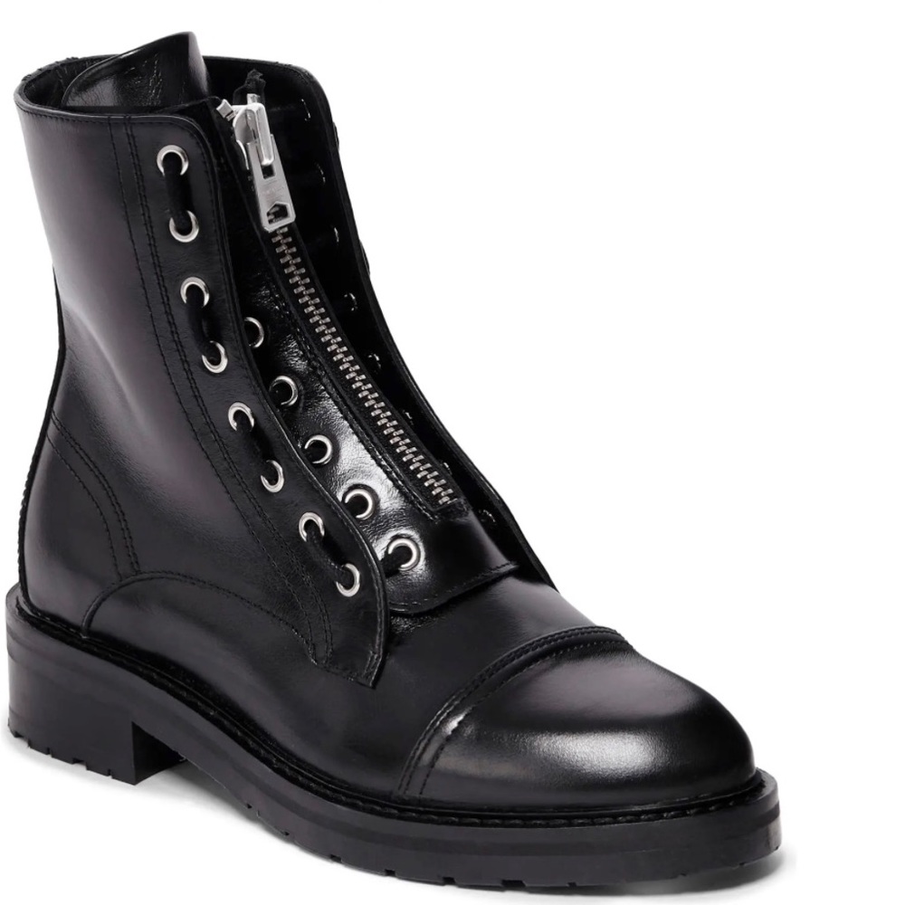 Ariel Top Zip Boot - ALLSAINTS - Black - 9